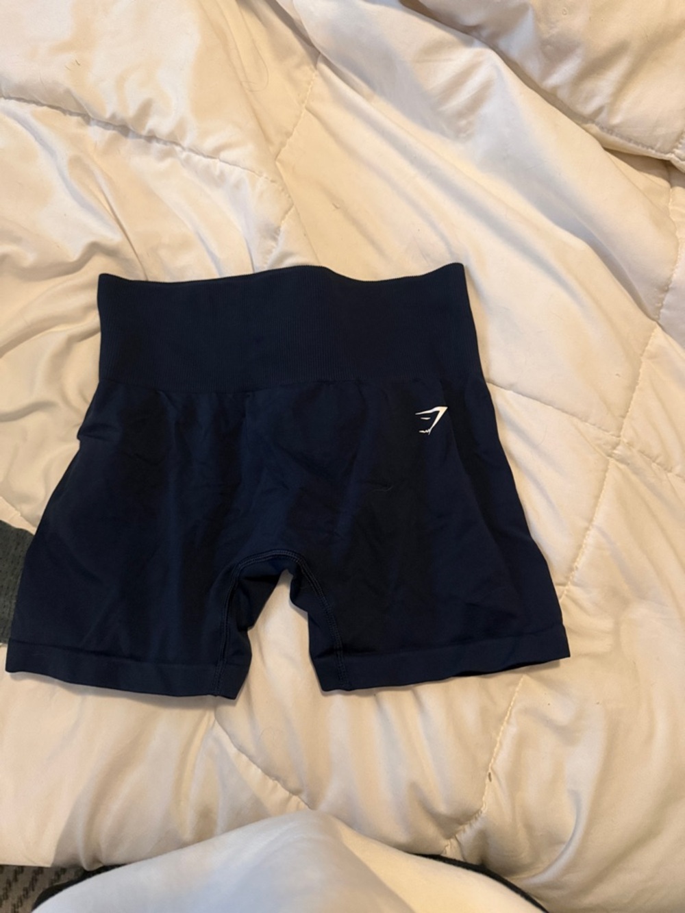 Gymshark Navy High-Waist Seamless Bike Shorts